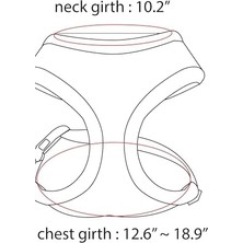 DMR Home Puppia Dotty Harness A, Small, Siyah