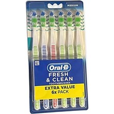 DMR Home Oral-B Diş Fırçaları Taze ve Temiz Orta 6 Sayı, 6 Adet