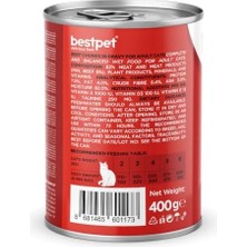 DMR Home Bestpet Yetişkin Kediler Için, Taze Sığır Parça Etli ve Soslu Yaş Mama, 400 gr x 12 Adet