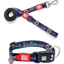 DMR Home Max & Molly Pets Original Serisi Akıllı Künyeli Köpek Boyun Tasması (S, Denizci)