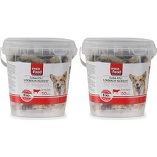 DMR Home Esca Dana Etli Lokmalık Munchy 6 Santimetre 6 Gram 50'li Köpek Ödül Maması (2 Paketi)