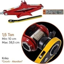 DMR Home Yumurta Kasa 1996-2000 ile Uyumlu 1.5 Ton Kapasiteli Evrensel Makaslı Oto Kriko