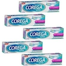 DMR Home Corega Süper Diş Protezi Yapıştırıcı Tat Içermez Krem 40 gr 5 Kutu