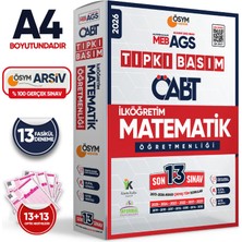 Karakutu Yayınları 2026 MEB-AGS ÖABT İlköğretim Matematik Öğretmenliği ÖSYM Tıpkı Basım 13lü Deneme Paketi Türkiye G.