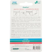 DMR Home Stopever Well Tooth Arayüz Fırçası, Normal Boy, Beyaz & Yeşil, 3 Paket, 120 Adet