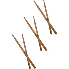 Cekar Store Midex OAK-110-7A-3X Ahşap Meşe Ağacı Bateri Baget Davul Bageti 7A Drumsticks (3 Çift)