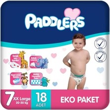 DMR Home Bebek Bezi 7 Numara Xx-Large (20-30 Kg) 18 Adet – Eko Paket, Yüksek Emicilik
