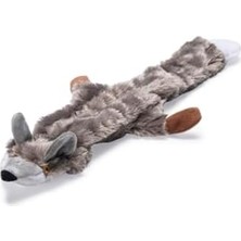DMR Home Köpek Oyuncağı Tilki, Peluş, Gri, 30X13X2,5CM