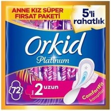 DMR Home Orkid Platinum Anne Kız Paketi Uzun Hijyenik Ped 72 Adet