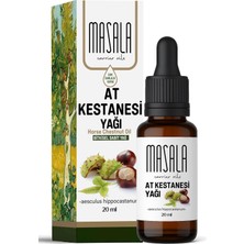 DMR Home Masala At Kestanesi Yağı, 20 ML,%100 Saf ve Doğal