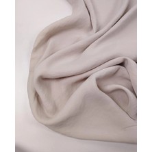 Kumaş Parça Taş Rengi Ince Aerobin Kumaş Tiril Tiril Bluzluk & Elbiselik 130X290CM