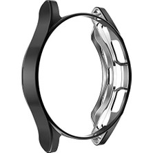 DMR Home Galaxy 4 42MM ile Uyumlu Silikon Parlak Renkli Kasa Koruyucu 02 Siyah