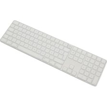 DMR Home Keyboard 3 A2520 Numerik Türkçe Q Klavye Koruyucu – Iso Ters L Enter Uyumlu Ultra Ince Clear Silikon Kaplama Toz ve Sıvı Koruma Transparent Keyboard Cover Şeffaf