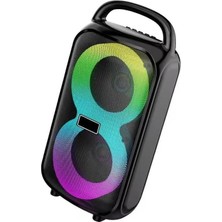 DMR Home HT-983 Taşınabilir Bluetooth Hoparlör 2×3” Hoparlör 6W Rgb Tws Destekli Tf Card USB Müzik Kutusu