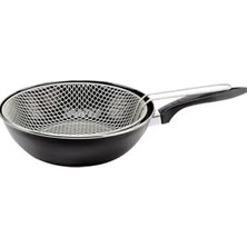 DMR Home 26CM Cips Kızartma Fritoz Wok Tava