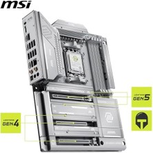 DMR Home Msı Mag X870E Tomahawk Max Wıfı Pz Am5 Ddr5 8400MHZ(OC) Usb4 4x M.2 HDMI 2x Dp 40 Gbps 5g Lan Wıfı 7 Rgb Atx