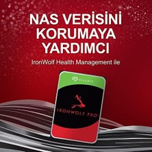 DMR Home Ironwolf Pro, 12 Tb, Kurumsal Nas Dahili Sabit Disk HDD – Cmr 3,5”, Sata 6 Gb/sn, 7200 Devir/dakika, 256 MB Önbellek, Raıd Ağa Bağlı Depolama Için, Rescue Hizmetleri (ST12000NT001)