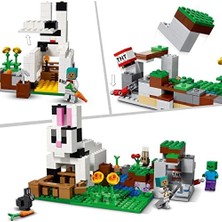 DMR Home Minecraft® Tavşan Çiftliği 21181 – Oyunlarını Seven Çocuklar Için Tavşan Evi Içeren Yaratıcı Oyuncak Yapım Seti (340 Parça)
