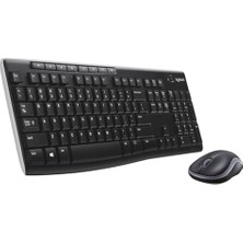DMR Home MK270 Kablosuz Klavye Mouse Seti, Tam Boyutlu, Sağ ve Sol Elle Kullanıma Uygun Mouse, 10 M Kullanım Mesafesi, Sıvı Dökülmesine Dayanıklı, Türkçe Q Klavye, Siyah