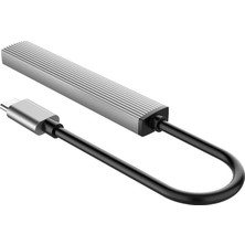 DMR Home Type-C To 3 Portlu USB 3.0 Çoklayıcı Tf Micro Sd Kart Okuyucu Hub