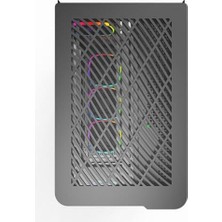 DMR Home Montech Kıng 95 Pro Siyah Orta Kule Çift Bölmeli Kasa 6 Argb Fand ile 10 Port Argb Hub