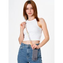 DMR Home Daisy Rengarenk 110 cm El Örgüsü Telefon ve Çanta Askısı