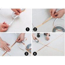 DMR Home 0.5 cm 50 Metre Gri Arası Yapışkanlı Şerit Bant Dez Bandı