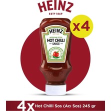Heinz Hot Chilli Acı Sos 245 gr - 4'lü Paket
