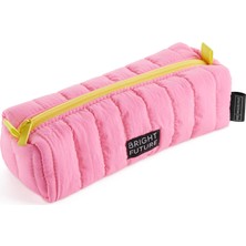 DMR Home Kalem Çantası Mr Pembe Sarı Fermuar