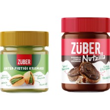 Züber Antep Fıstığı Kreması 200g + Nutzilla Kakaolu Fındık Kreması 315g