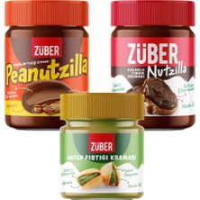 Züber Muhteşem 3’lü Deneme Paketi (Nutzilla x1, Peanutzilla x1, Antep Fıstığı Kreması x1)