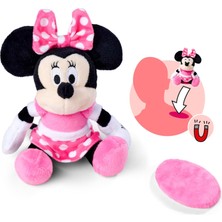 DMR Home 6315870461, Minnie Manyetik Peluş Figürü, Özel Tasarım, Tam Detaylı, Kıyafetler ile Takılabilir, Mıknatıslı, 12 cm