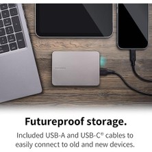 DMR Home Canvio 2.5" 4tb USB 3.2 Gen-1 + Type-C + Type-A (HDTX240ESCCA) Taşınabilir Harici Sabit Disk