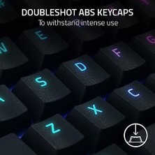 DMR Home Blackwidow V4 x (Sarı Anahtar) - Chroma Rgb'li Mekanik Oyun Klavyesi (Sessiz Mekanik Anahtarlar, 6 Özel Makro Tuşu, Doubleshot Abs Tuş Başlıkları) Abd Düzeni | Siyah