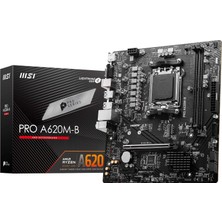 DMR Home Msı Pro A620M-B Am5 Ddr5 6800MHZ(OC) HDMI VGA M.2 Usb3.2 Jargb_v2 Matx