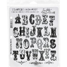 DMR Home Anonymous Tim Holtz Yapışkan Pullar 7"x8.5", Mini Cirque Alpha