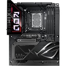 DMR Home Rog Maxımus Z890 Hero Btf Intel Z890 LGA1851 Ddr5 9200 HDMI 2xusb4 6x M2 Usb3.2 Wifi 7 + Bt Aura Rgb 5gbit + 2.5gbit Lan Atx 22+1+2+2 Güç Aşamaları, Thunderbolt 4, Gizli Bağlantı Tasarımı