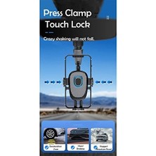 DMR Home Gn-47 Araç Içi Dikiz Aynası Telefon Tutucu Otomatik Sıkıştırma Her Yöne Döner
