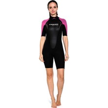 Cressi Altum Lady Shorty Yüzme Elbisesi Black - Pınk-3mm - L