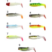 Captain 3569 Style Soft 10CM Levrek Silikonu 5li Paket Suni Yem 1
