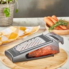 DMR Home Life Paslanmaz Çelik Siyah Renk Çift Taraflı Hazneli Rende MIT1088