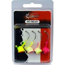 Captain Jig Head Bastet 4lü Mix Set Kesik Kafa Jig Head Standart-14 gr