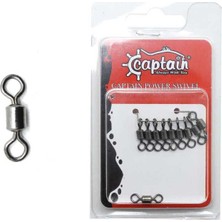 Captain 5009 Fırdöndü Rolling 10LU Paket Black Nickel Standart-7