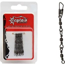 Captain 5095 3 Zincir Klips 5li Paket Black Nikel Standart-18