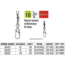 Captain 5022 Germany Klips 10LU Paket Black Nikel Standart-6+4