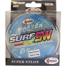 Captain Surf Master 300MT Monofilament Misina Multi Color Standart-0.37 mm