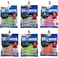 Captain 3520 Mini Worm Floating 5 cm Aromalı Lrf Silikon Yem 10LU 02