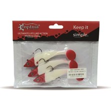 Captain 3567 Cracker Soft 10CM Levrek Turna Silikonu 3lü Set Suni Balık 4