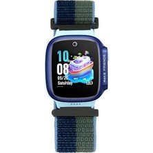 DMR Home Gt5 Pro 42MM ile Uyumlu Cns Krd-03 Çocuklara Özel Hasır Kordon - Lila-Gri