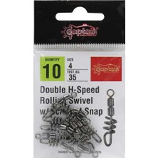 Captain 5003 Double H-Speed Screved Fırdöndü Black Nikel 5li Paket Standart-1-0
